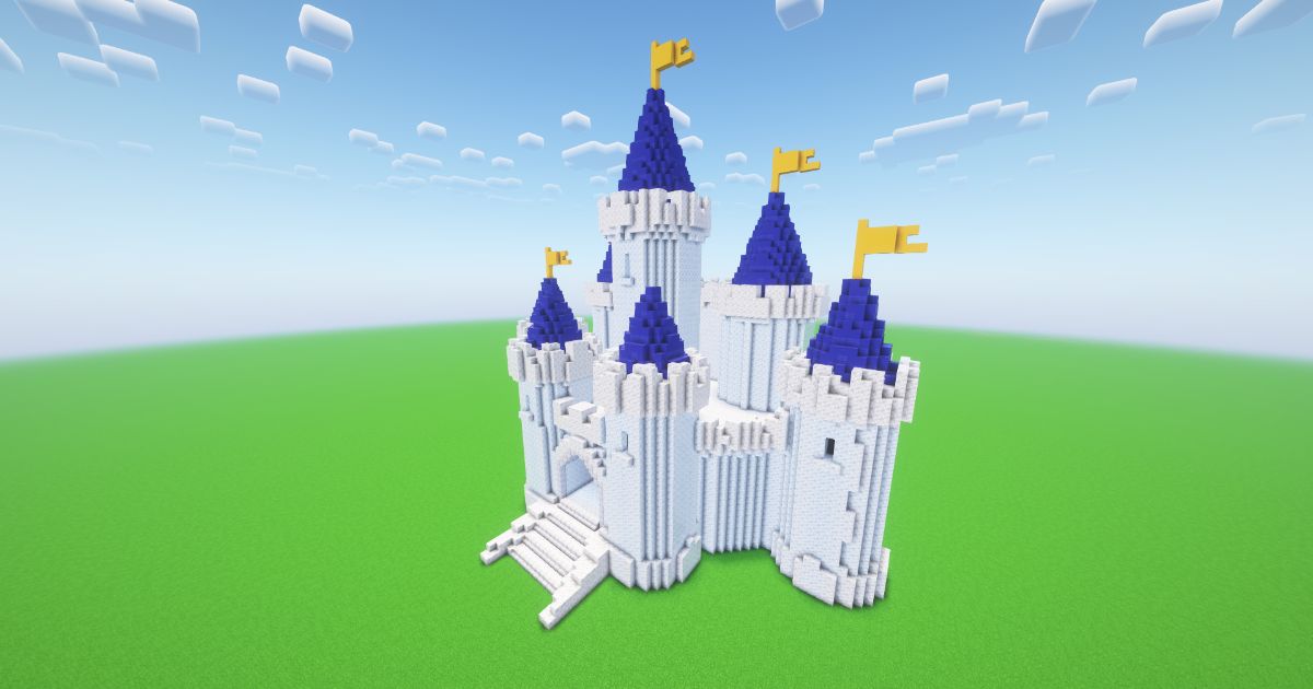 Minecraft Royal White Castle preview 1