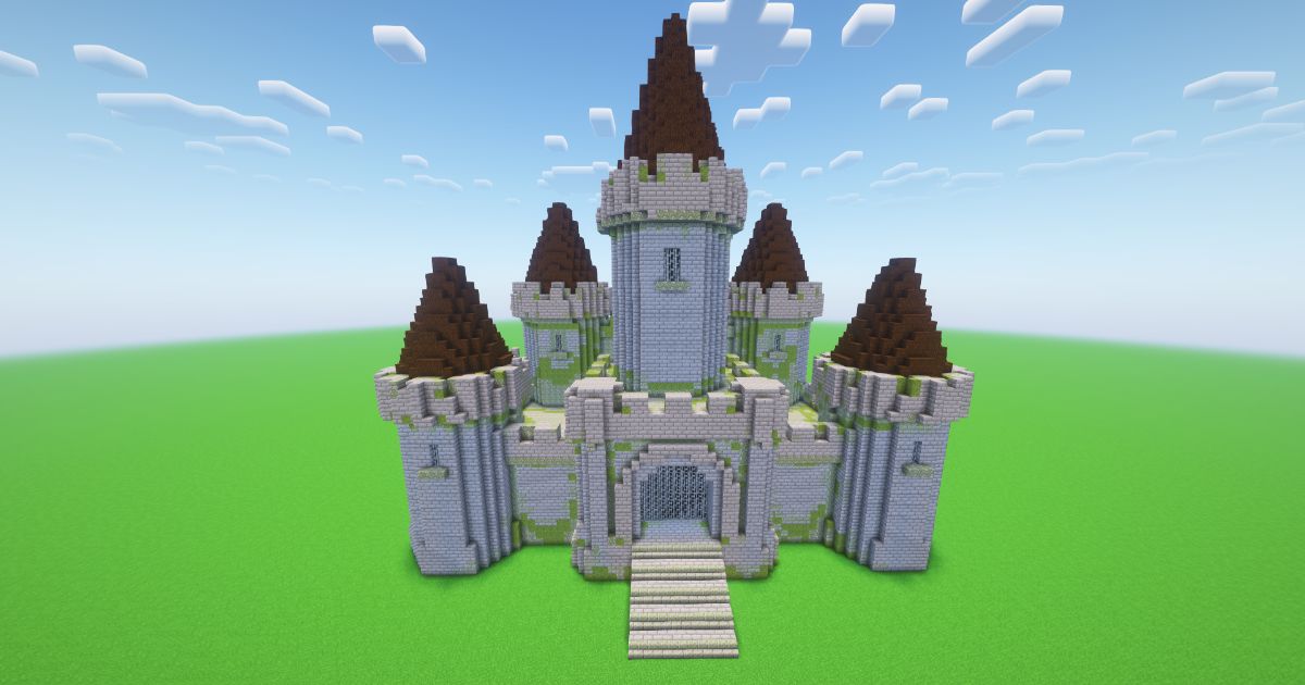 Minecraft Abandoned Medieval Castle