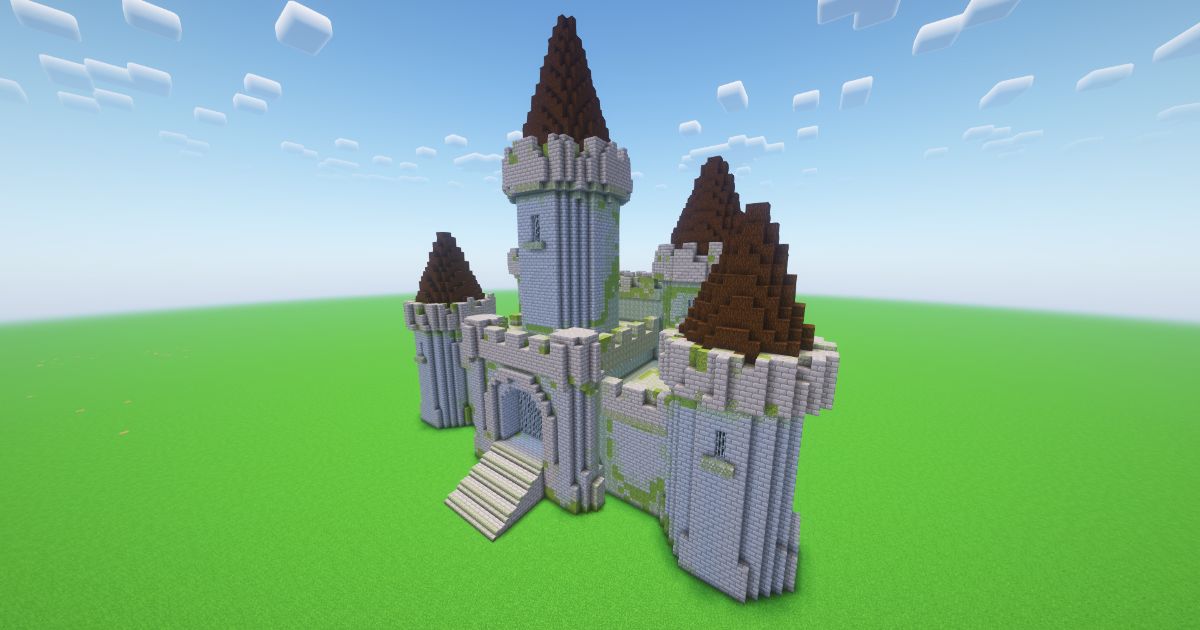 Minecraft Abandoned Medieval Castle preview 1