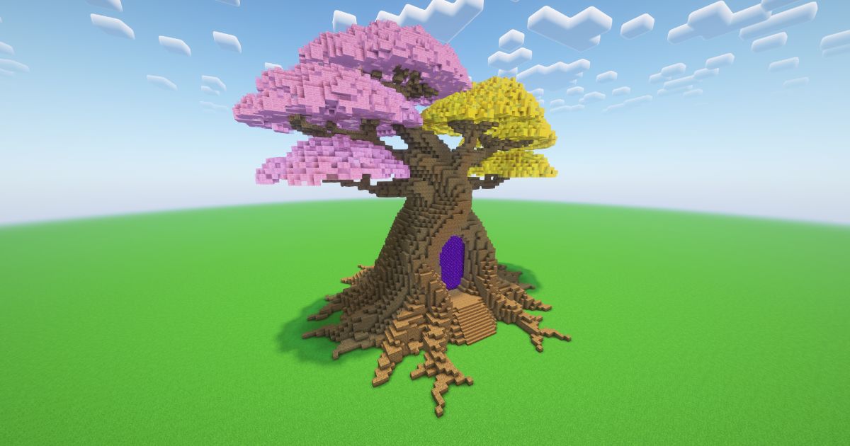 Minecraft Spring Bonsai Nether Portal preview 1