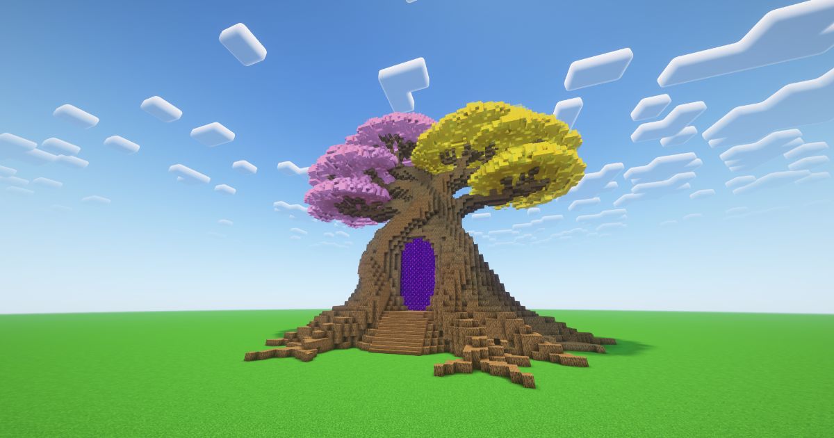 Minecraft Spring Bonsai Nether Portal preview 2