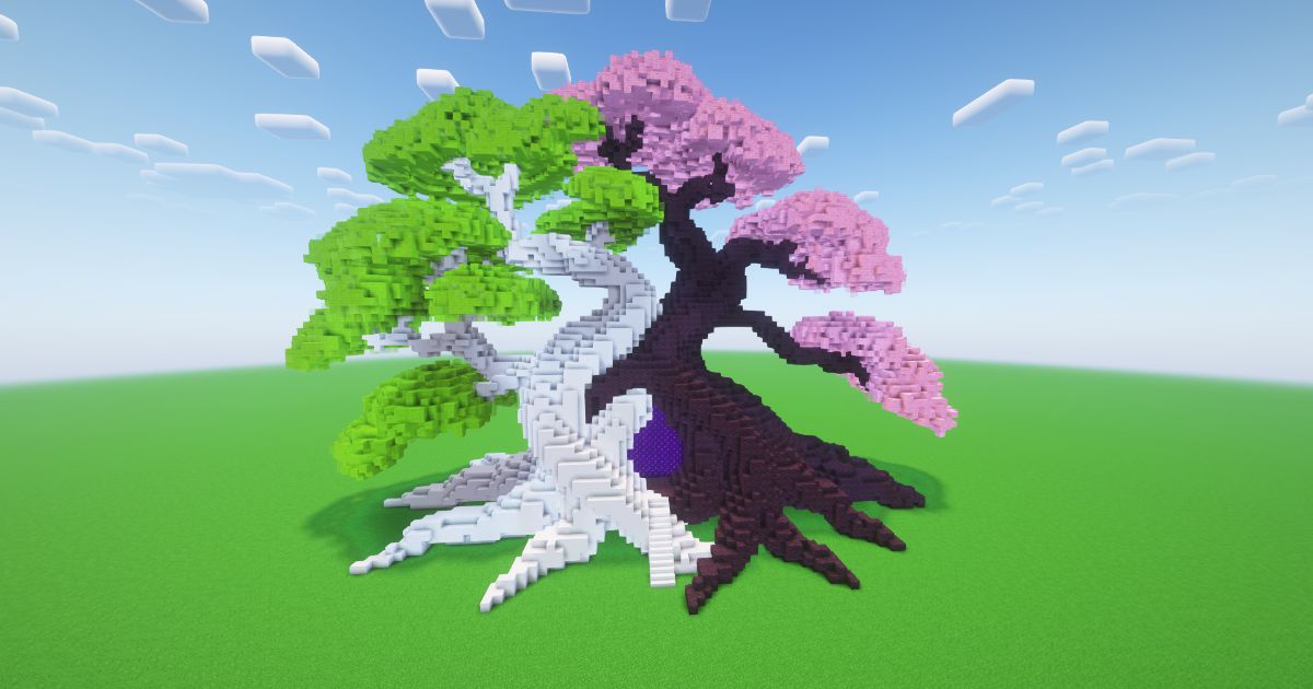 Minecraft Twisted Bonsai Nether Portal