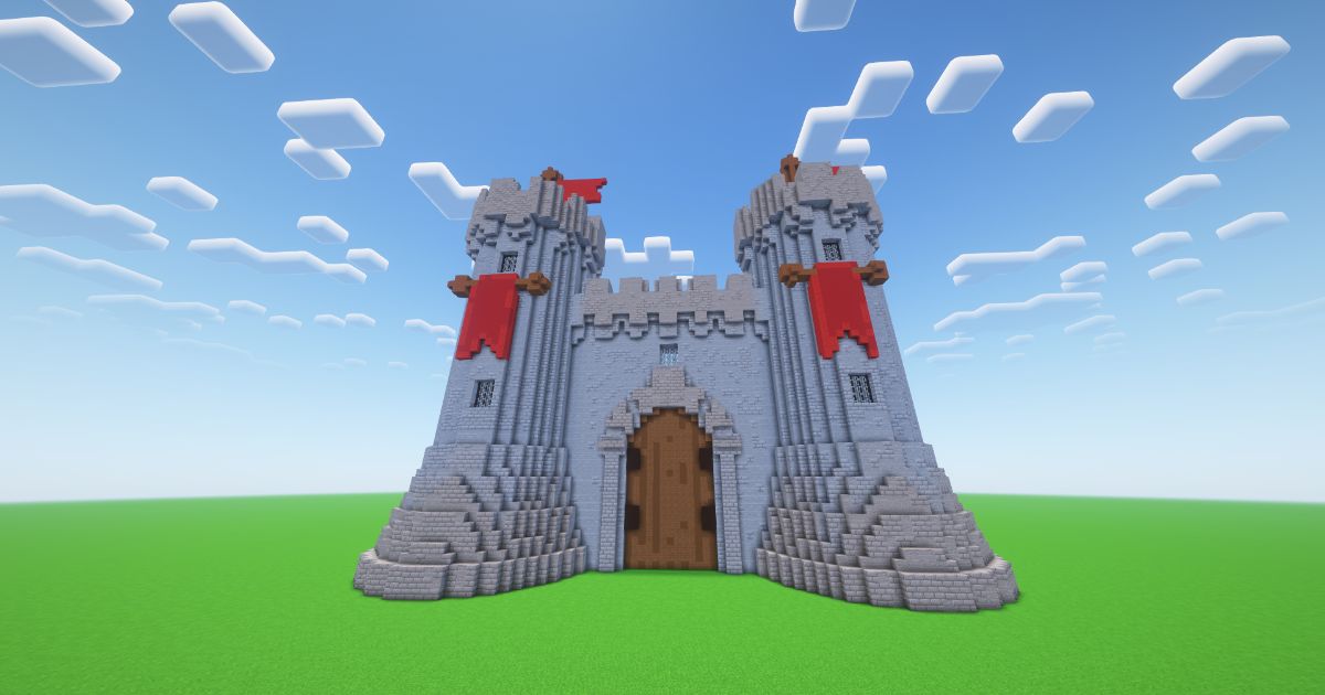 Minecraft Medieval Gatehouse preview 2