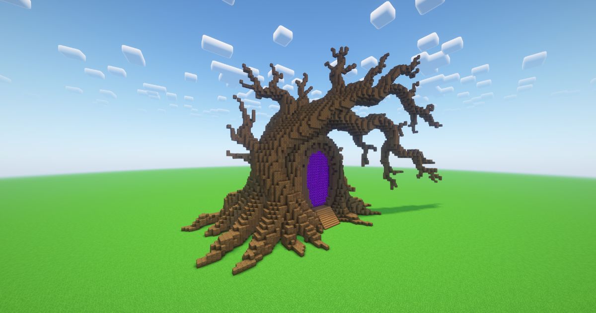 Minecraft Withered Tree Nether Portal preview 1