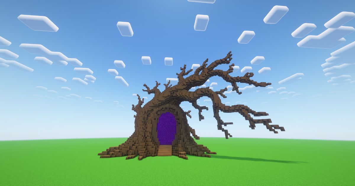 Minecraft Withered Tree Nether Portal preview 2