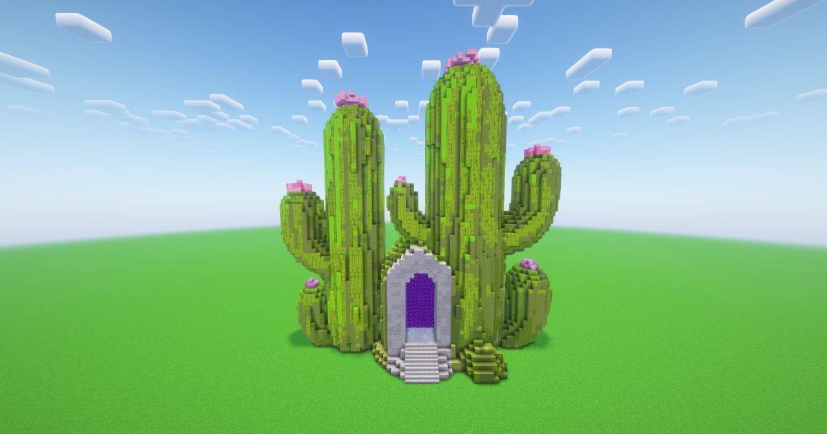 Minecraft Cactus Nether Portal