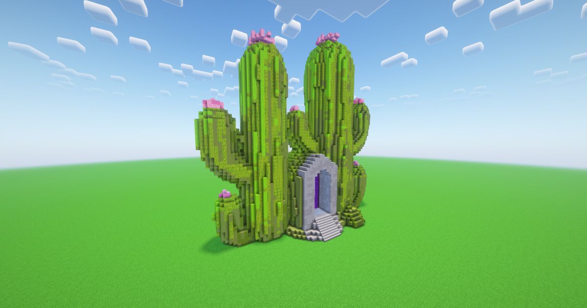 Minecraft Cactus Nether Portal preview 1