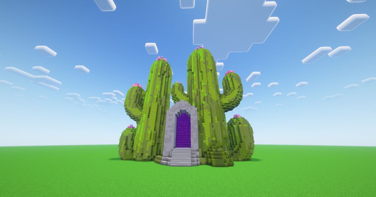 Minecraft Cactus Nether Portal preview 2