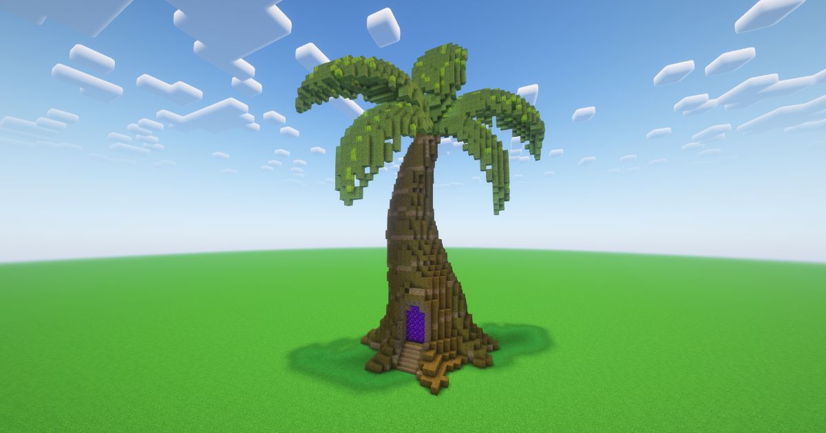 Minecraft Palm Tree Nether Portal