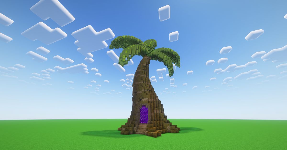Minecraft Palm Tree Nether Portal preview 1