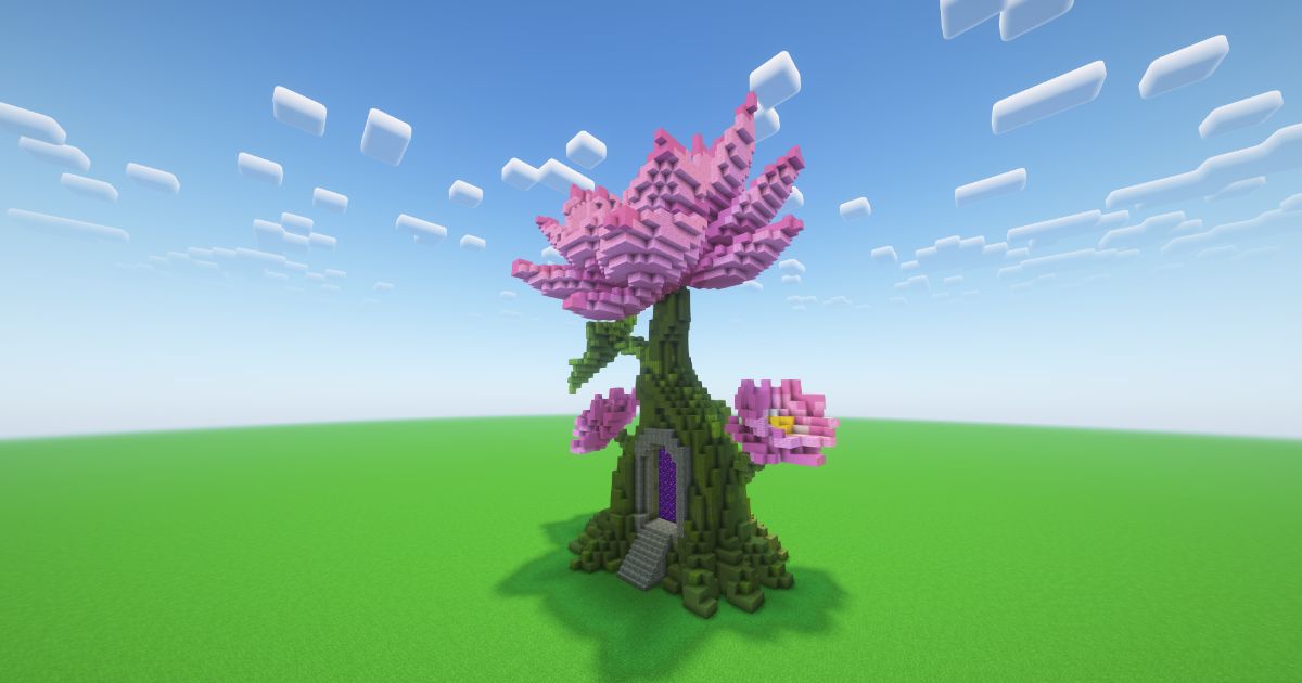 Minecraft Lotus Flower Nether Portal preview 1