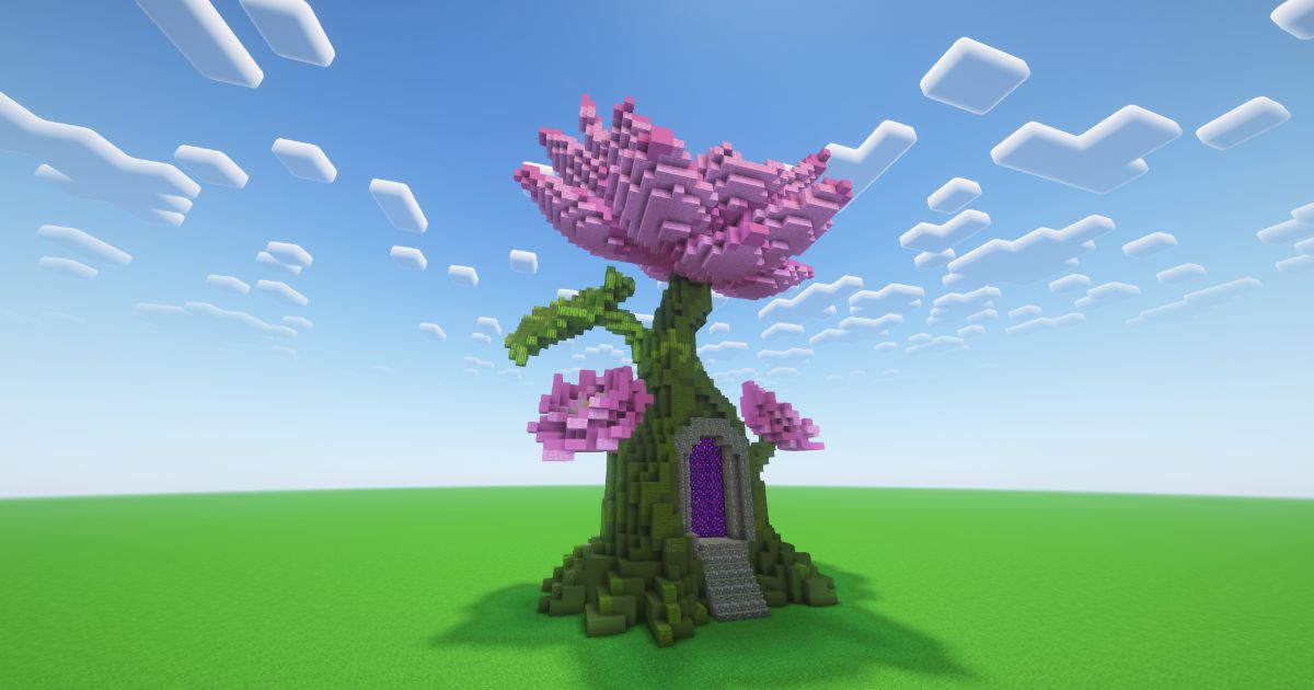 Minecraft Lotus Flower Nether Portal preview 2
