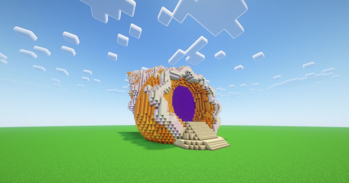 Minecraft Nautilus Shell Nether Portal preview 2