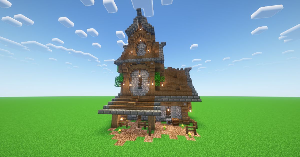 Minecraft Medieval Rustic House