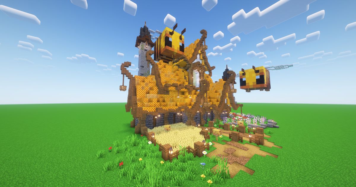 Minecraft Honeycomb House preview 1