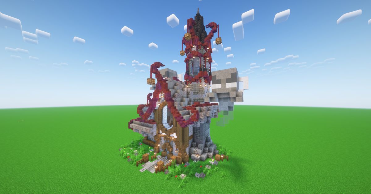 Minecraft Vex Fantasy House preview 1