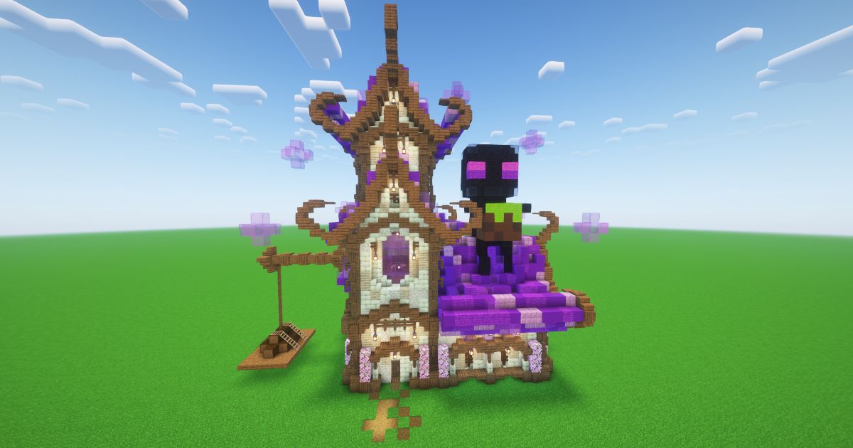 Minecraft Enderman Fantasy House