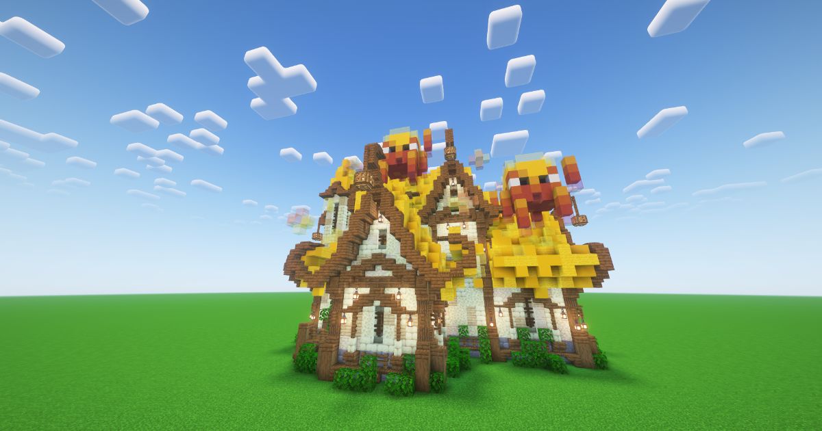 Minecraft Blaze Fantasy House preview 2