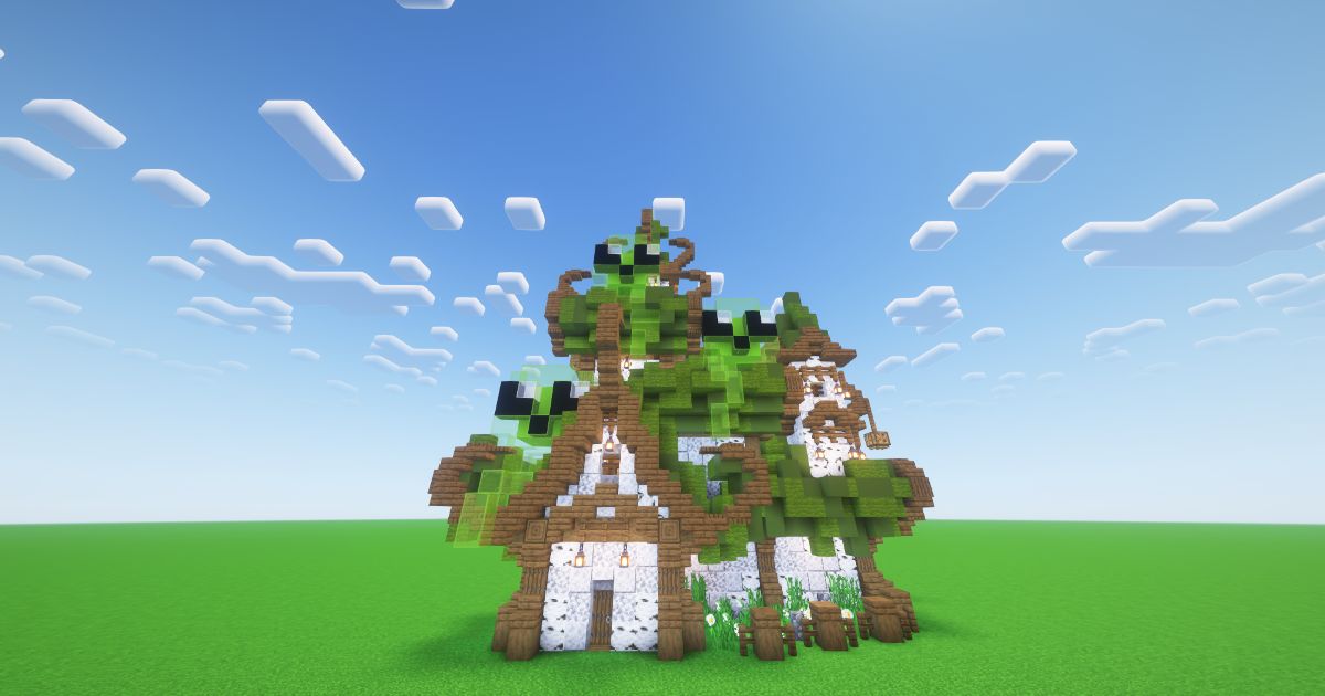 Minecraft Slime Fantasy House preview 2