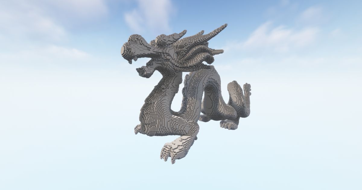 FREE Minecraft Eastern Dragon preview 1