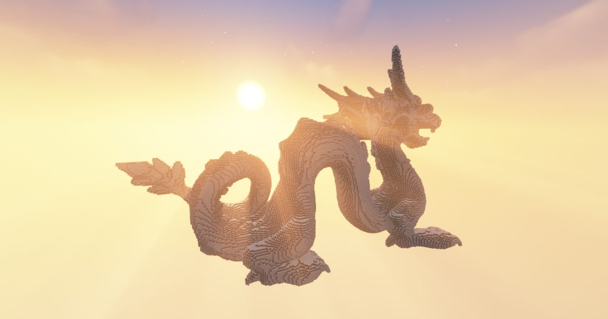 FREE Minecraft Eastern Dragon preview 2