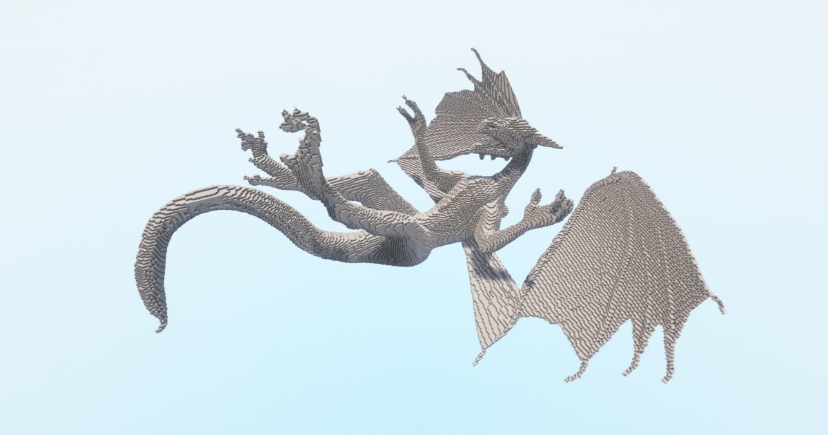 FREE Minecraft BIG Fallen Dragon