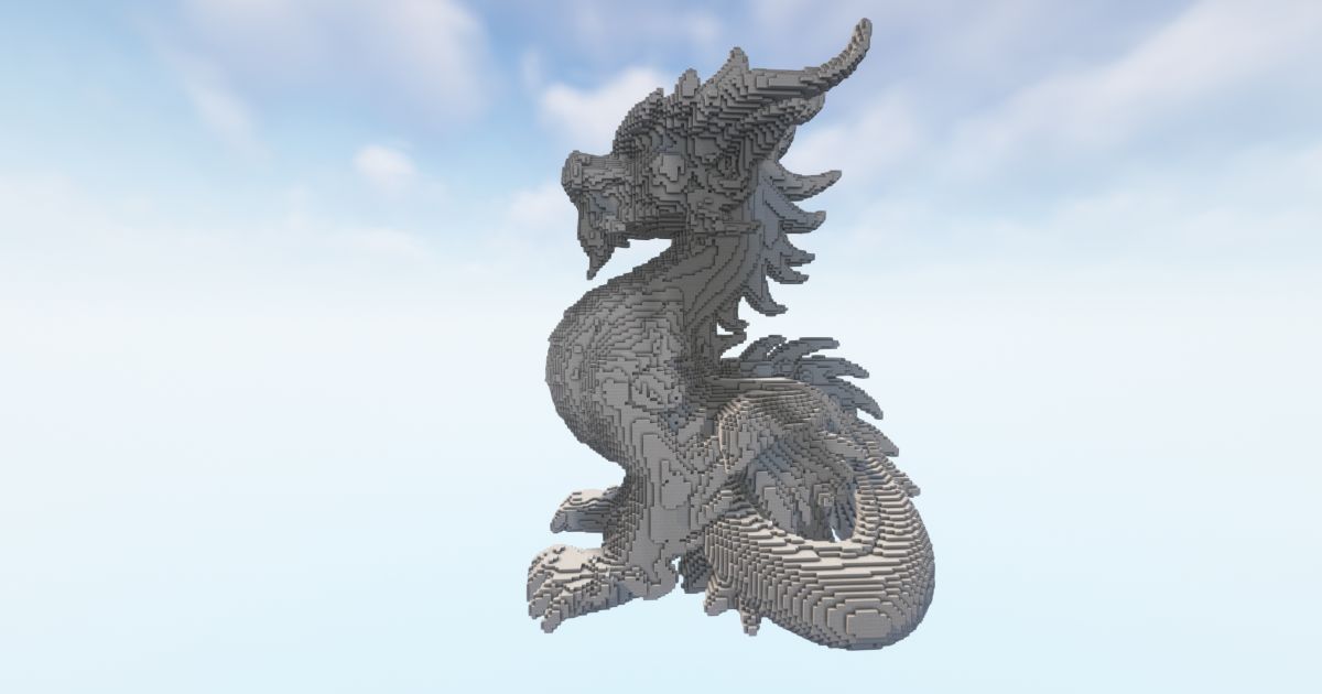 FREE Minecraft Sitting Chinese Dragon