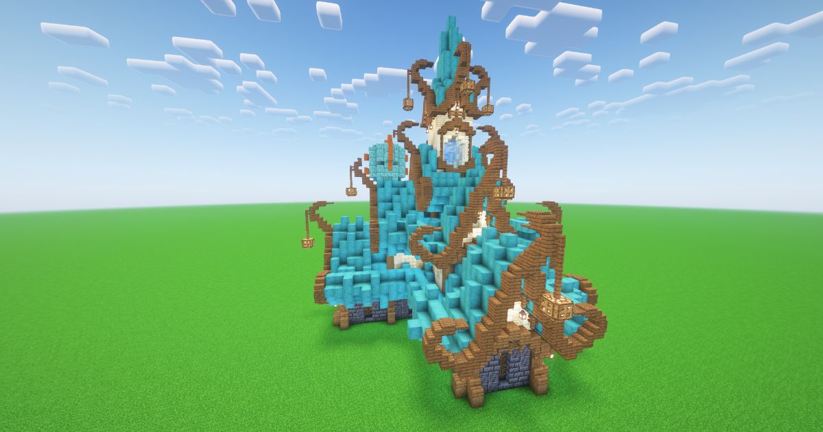 Minecraft Guardian Fantasy House preview 1