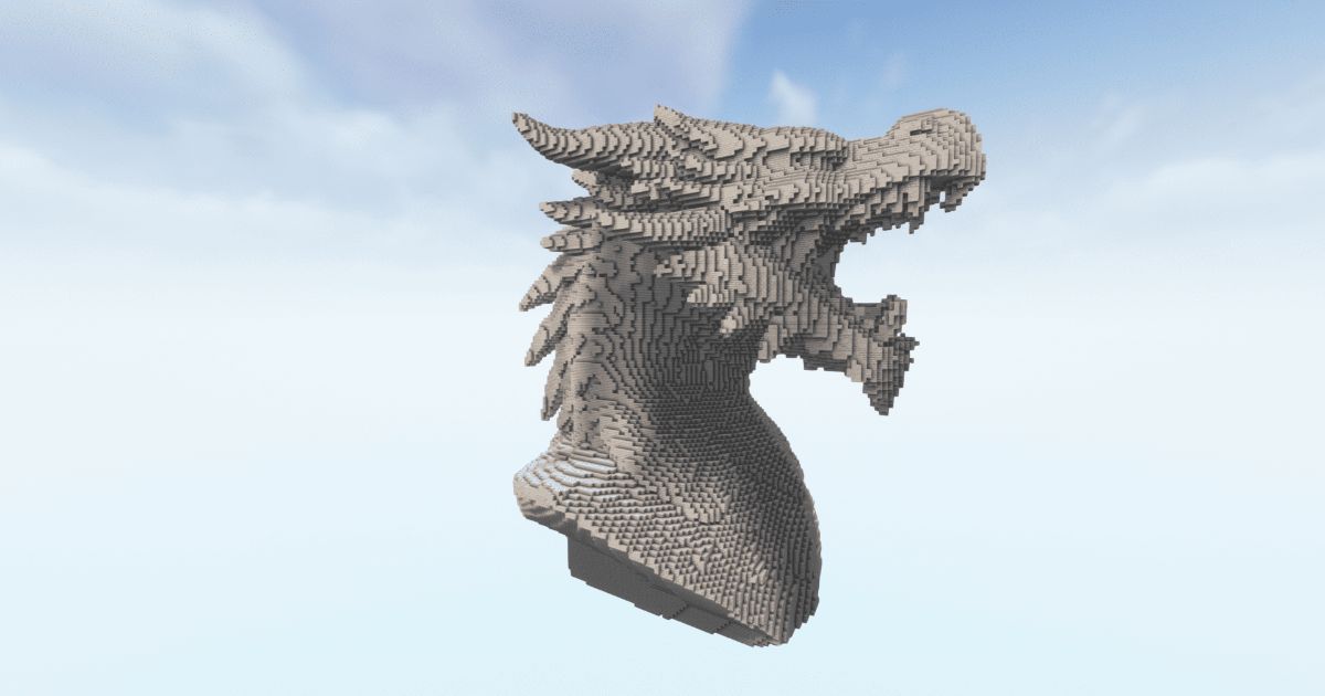 FREE Minecraft Head Chinese Dragon