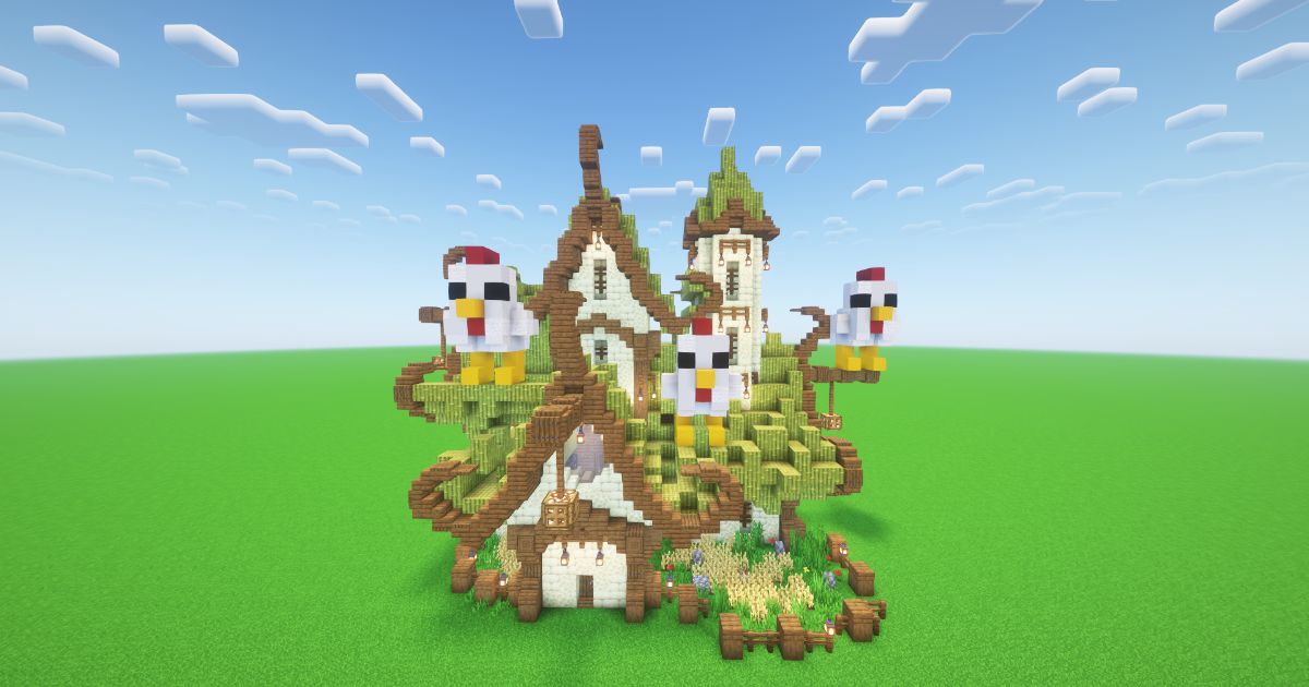 Minecraft Chicken Fantasy House