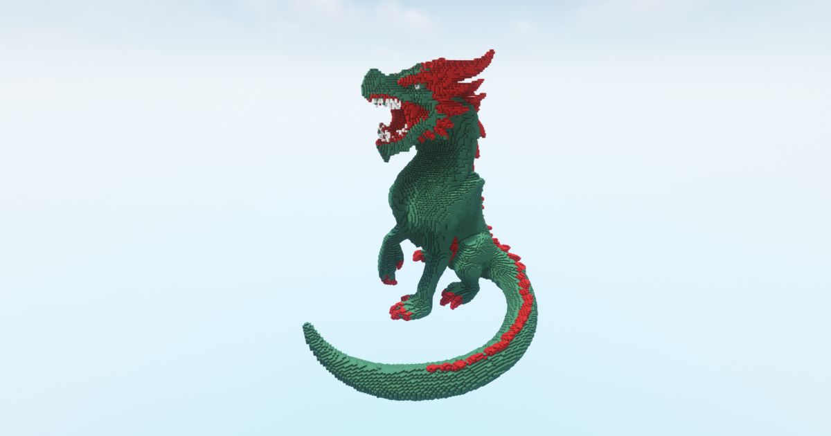 Minecraft Dragon Green Prism preview 2