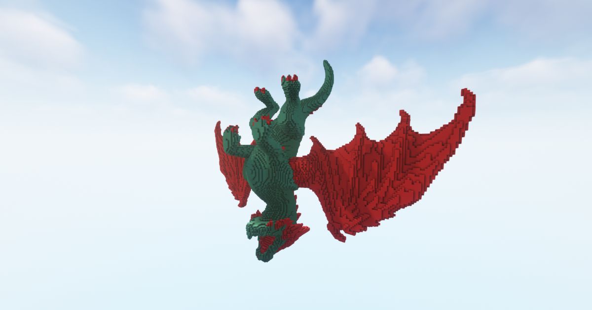 Minecraft Dragon Green Fallen