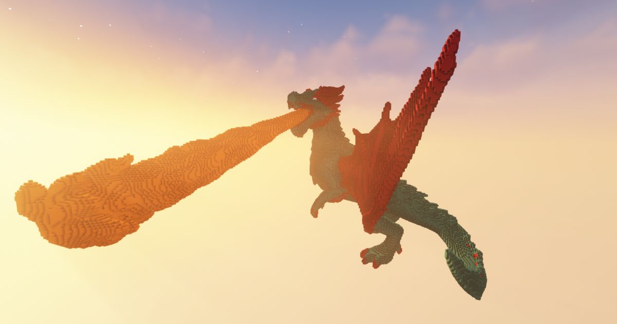 Minecraft Dragon Green Fire preview 1