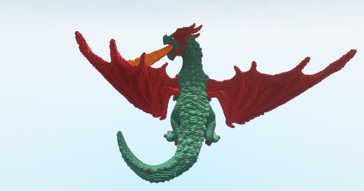 Minecraft Dragon Green Fire preview 2