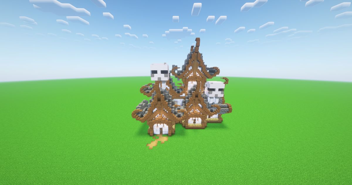 Minecraft Ghast Fantasy House preview 2