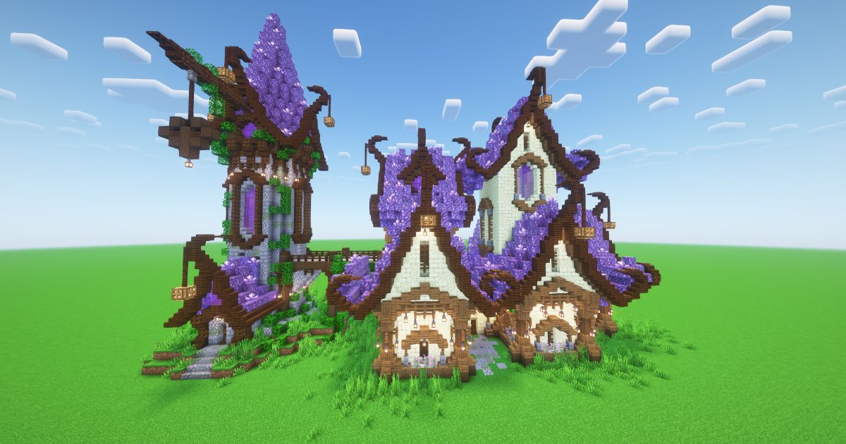 Minecraft Amethyst Fantasy House