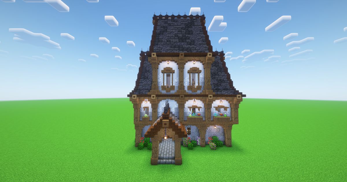 Minecraft Dark Medieval House