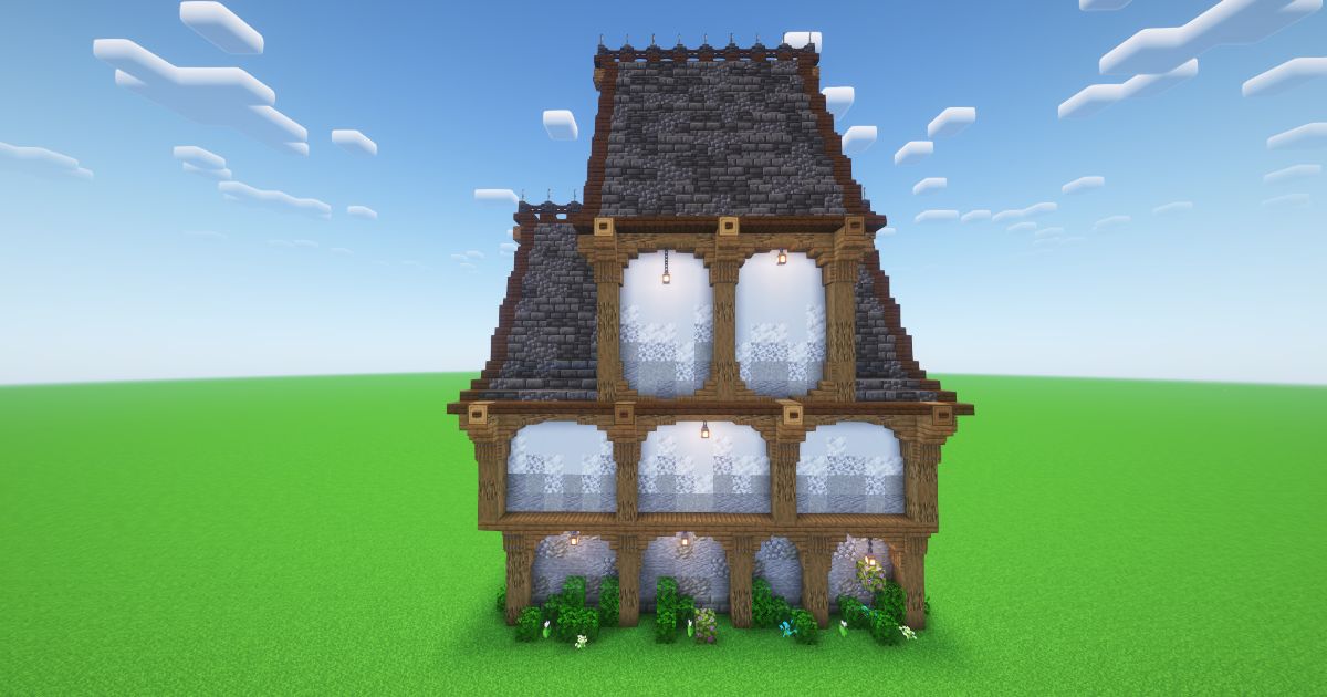 Minecraft Dark Medieval House preview 1