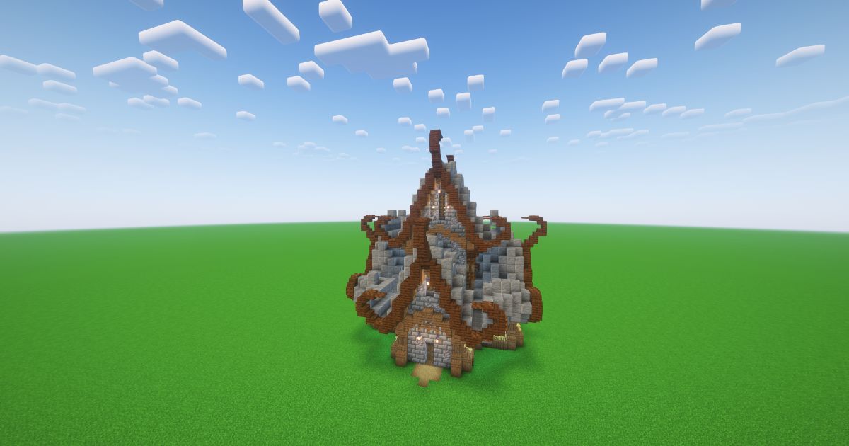 Minecraft Nordic Fantasy House preview 2
