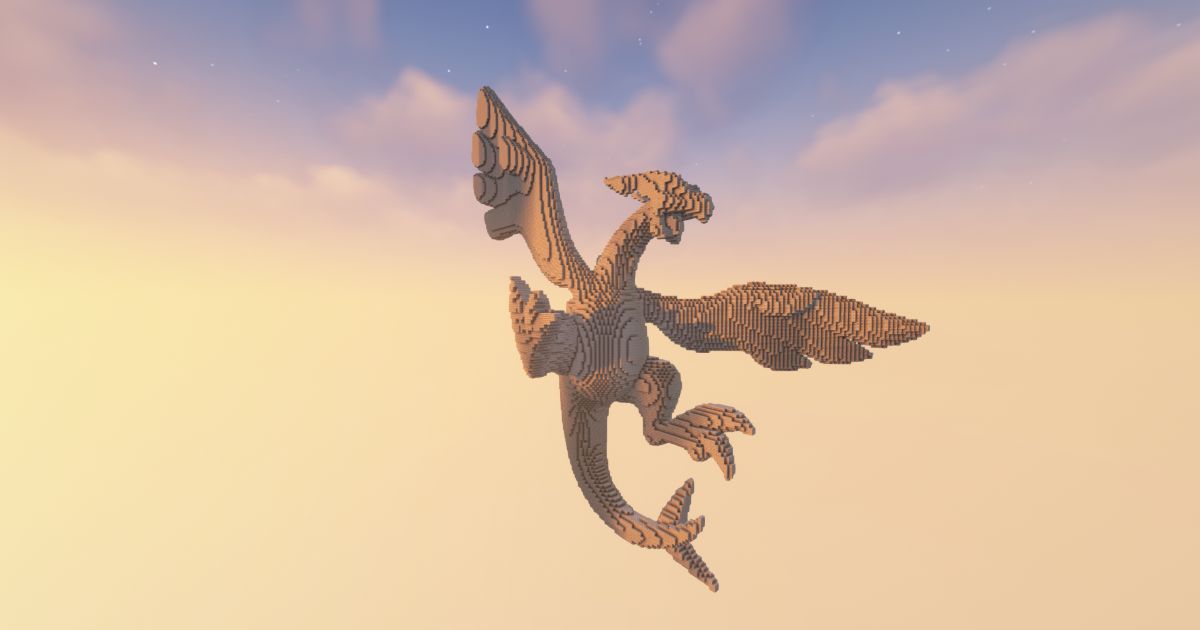 FREE Minecraft Lugia Statue preview 1