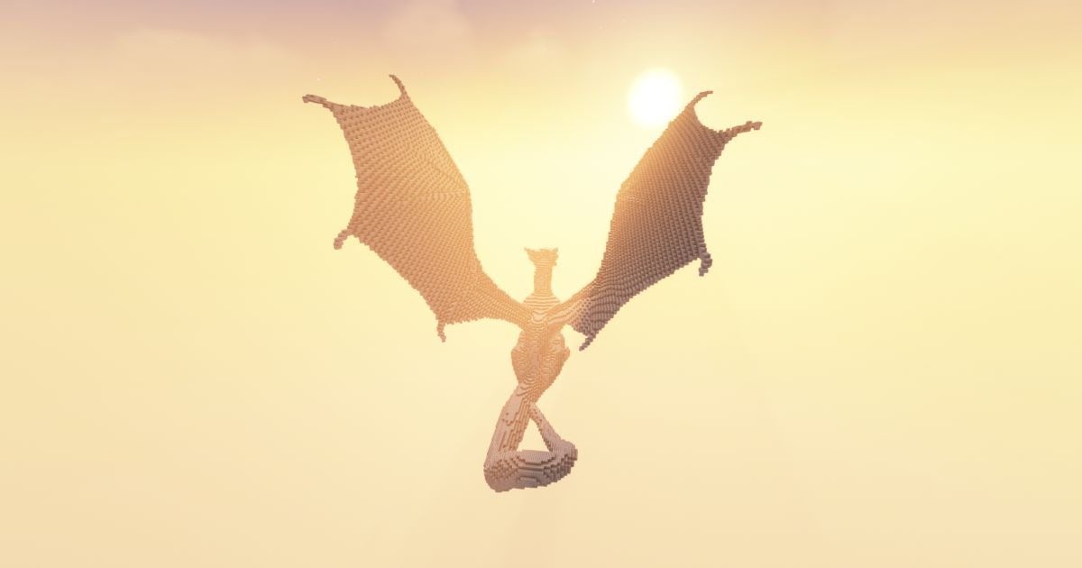 FREE Minecraft Dragon Guardian Statue preview 2