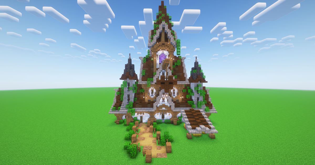 Minecraft Overgrown Medieval House