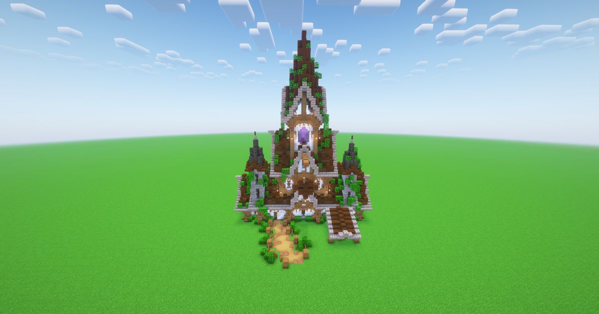 Minecraft Overgrown Medieval House preview 2