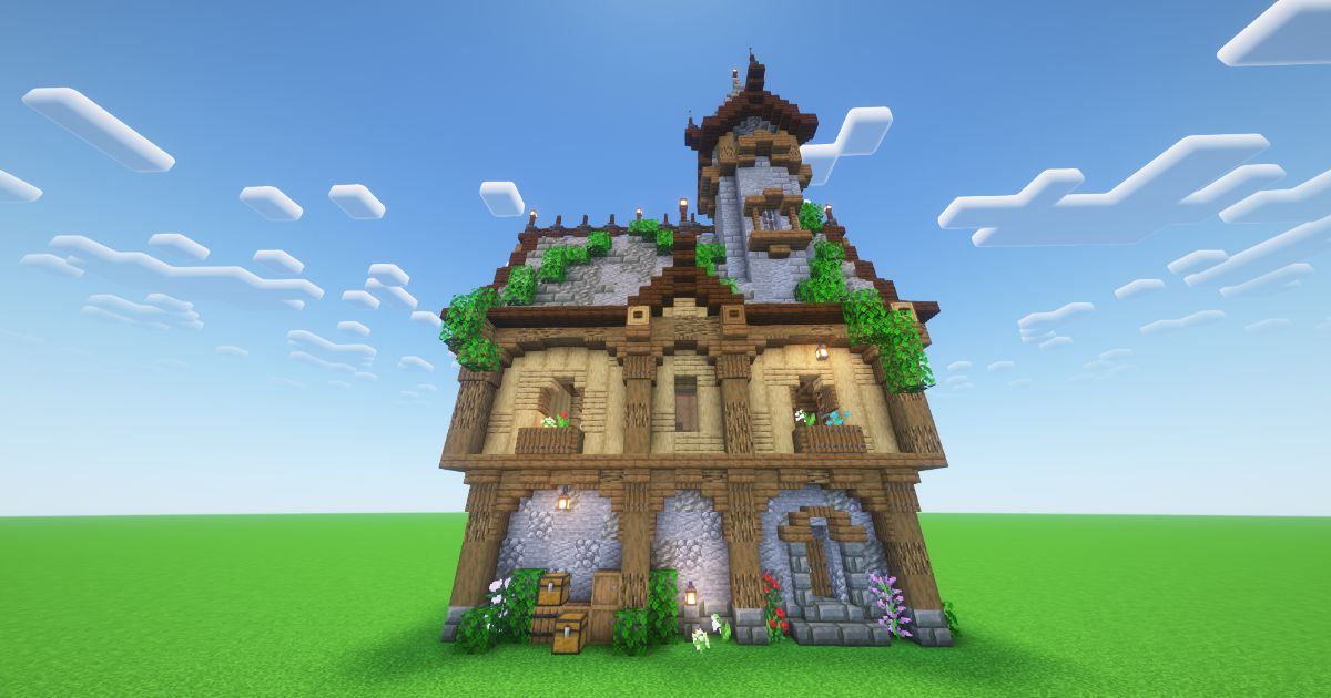 Minecraft Medieval House preview 1