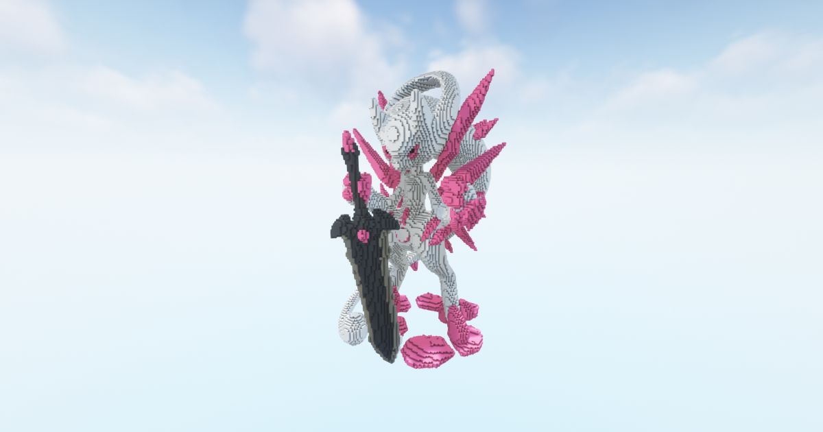 Minecraft New Mew Statue