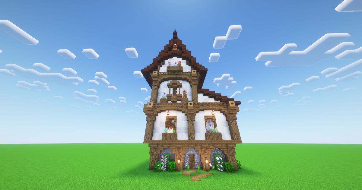 Minecraft Cozy Medieval House preview 2