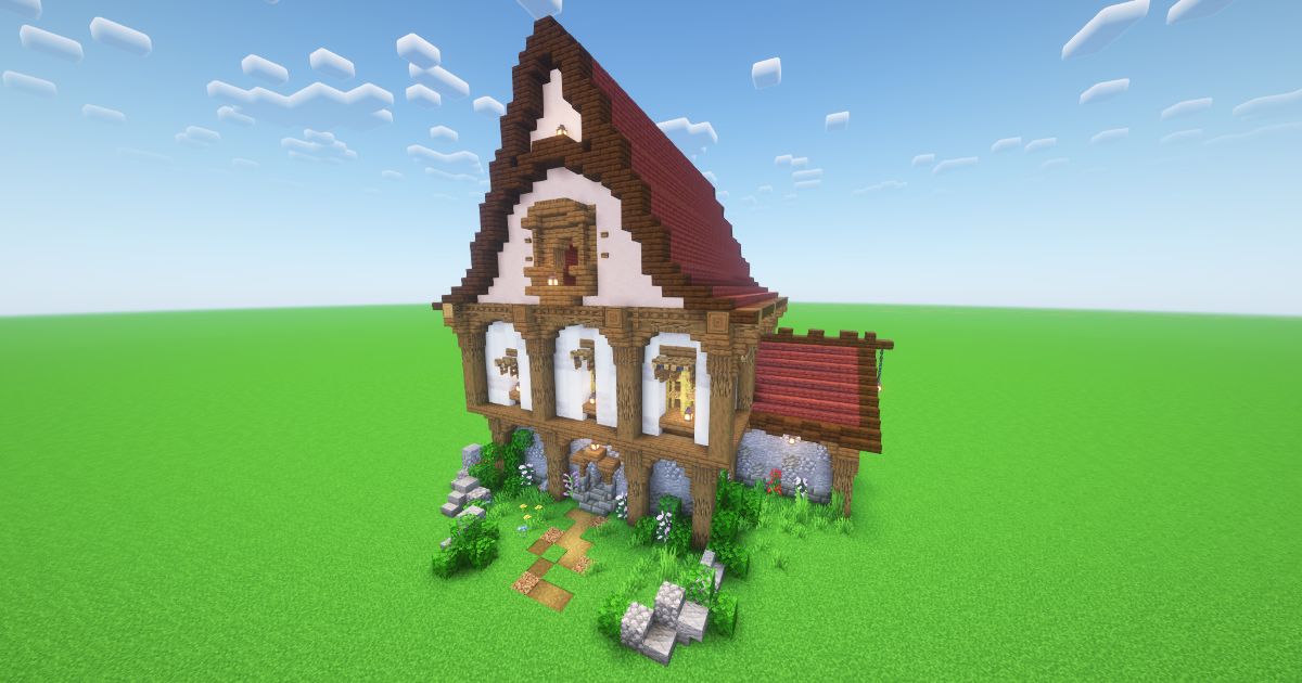 Minecraft Merchant Medieval House