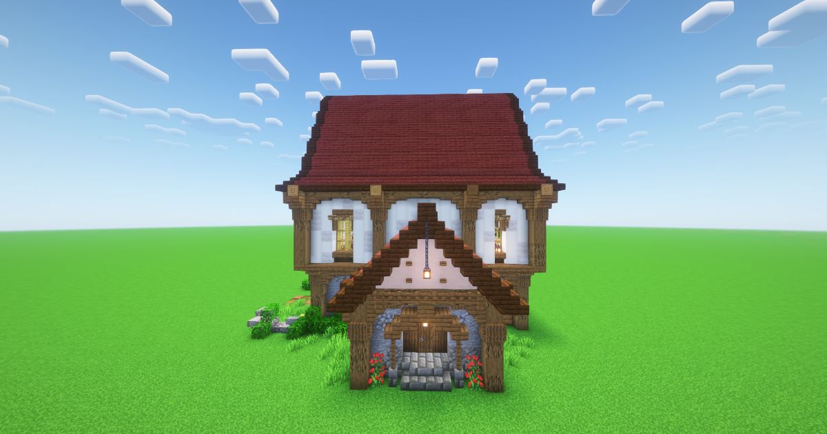 Minecraft Merchant Medieval House preview 1