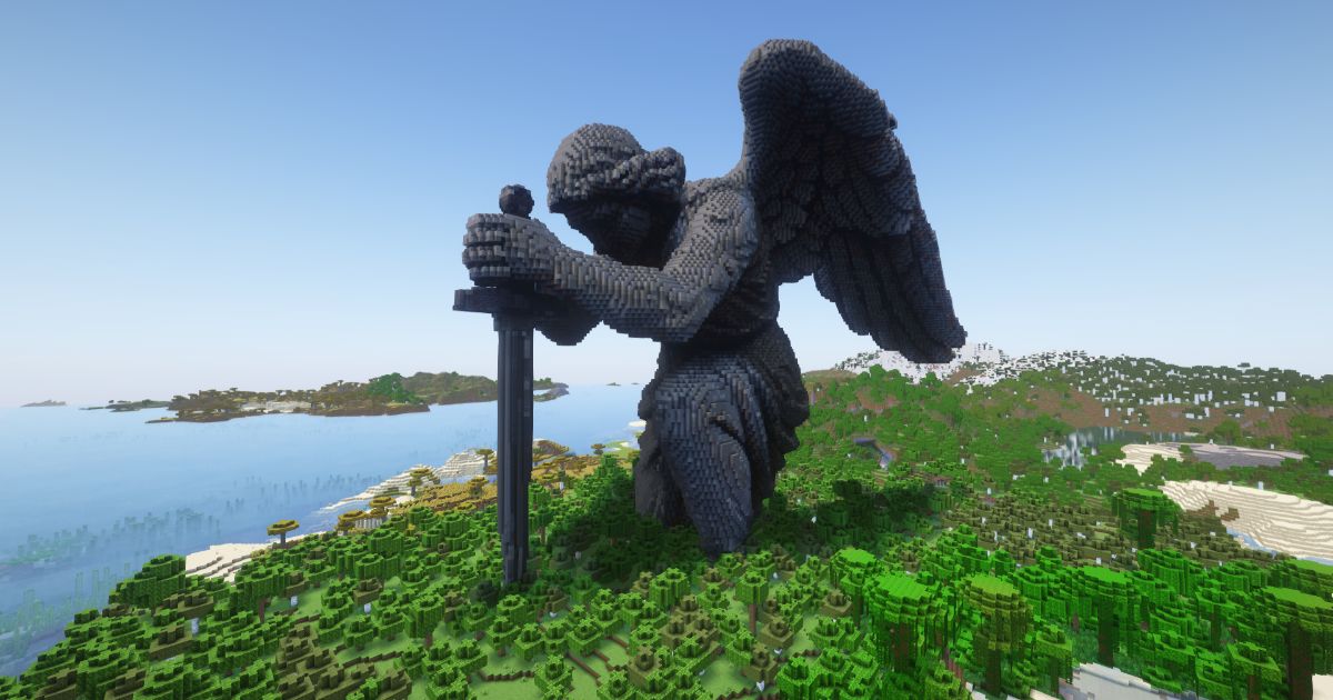 FREE Minecraft Faithful Angel Statue