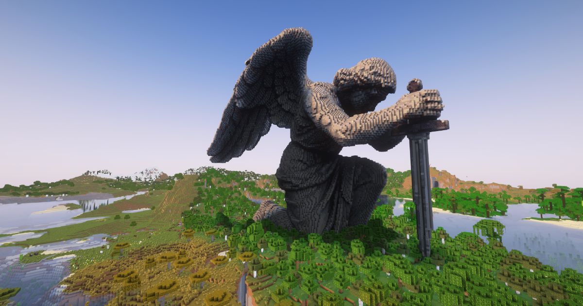 FREE Minecraft Faithful Angel Statue preview 1